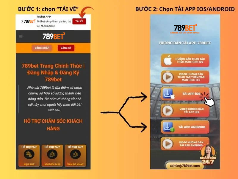 Hướng dẫn tải app 789bet